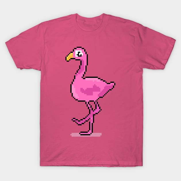 Flamboyant Flamingo T-Shirt by Pixel.id